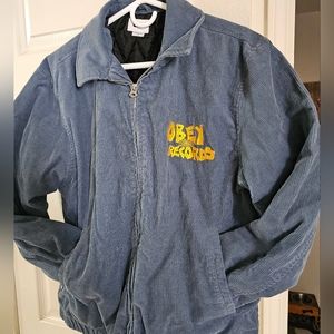 Obey Corduroy Jacket size medium blue